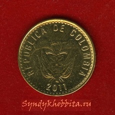 100 песо 2011 года Колумбия